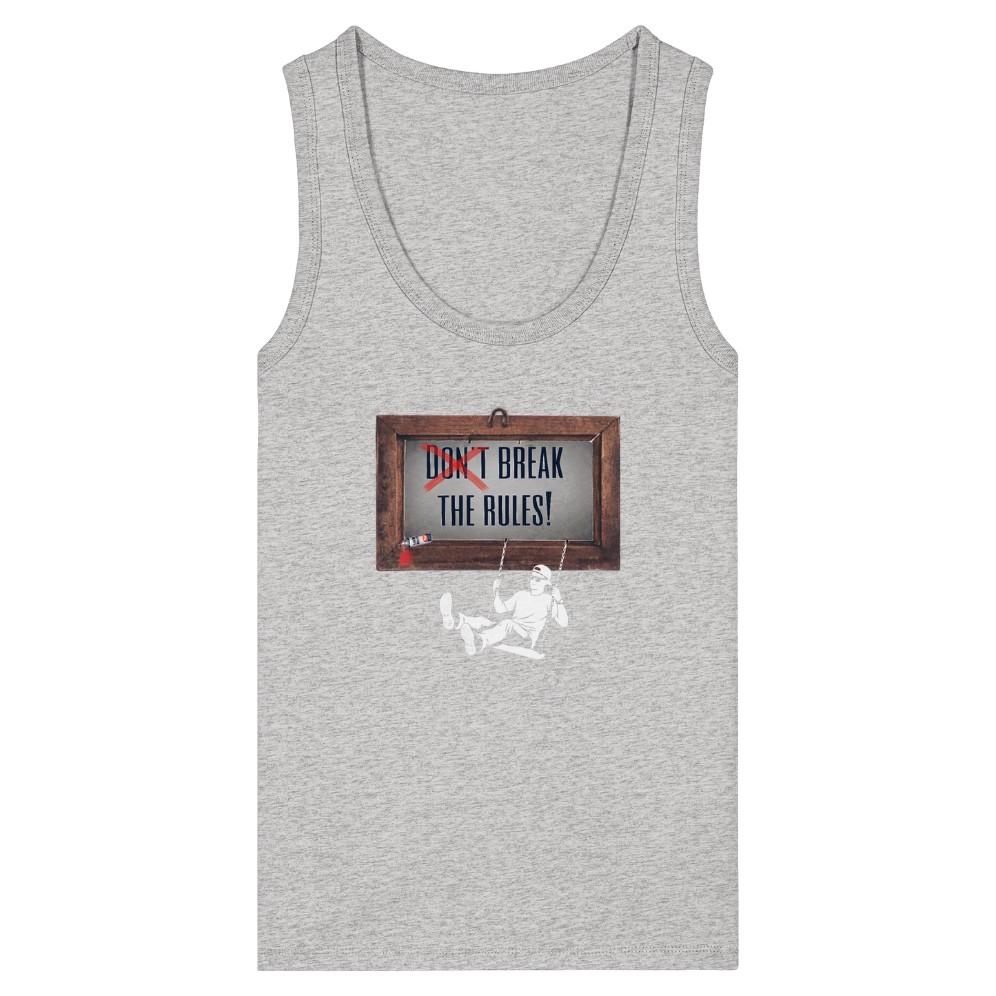 BREAKTHERULES! - Women's Organic Fitted Tank Top