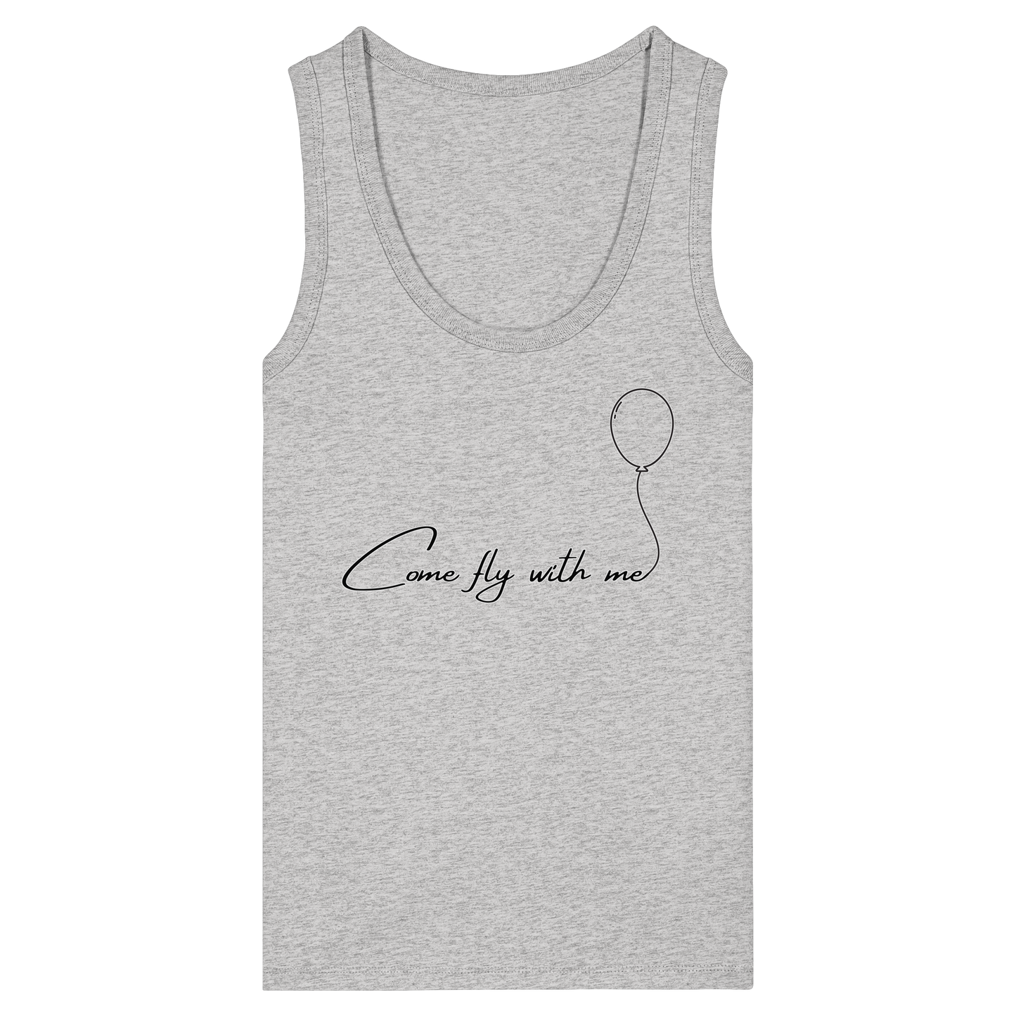 COMEFLYWITHME! - Women's Organic Fitted Tank Top