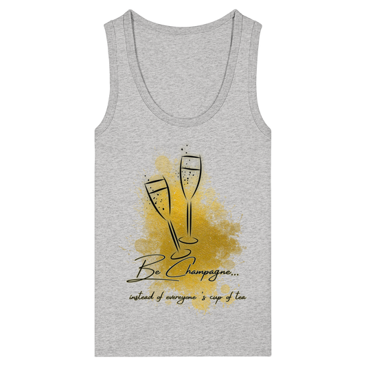 CHAMPAGNE! - Womens Organic Fitted Tank Top