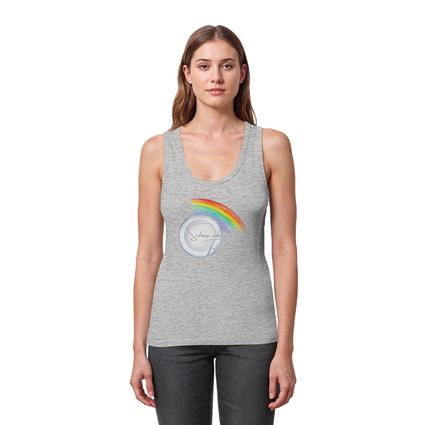 LOOK BEYOND THE HORIZON! - Women's Organic Fitted Tank Top