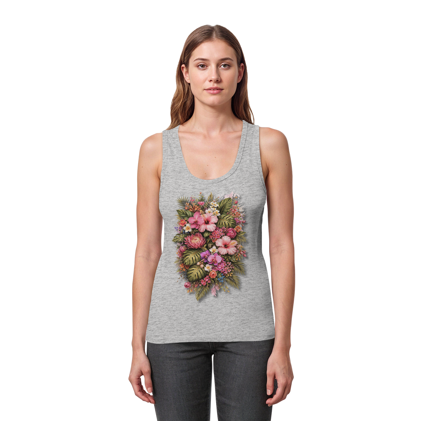 FLOWERPOWER! - Women's Organic Fitted Tank Top