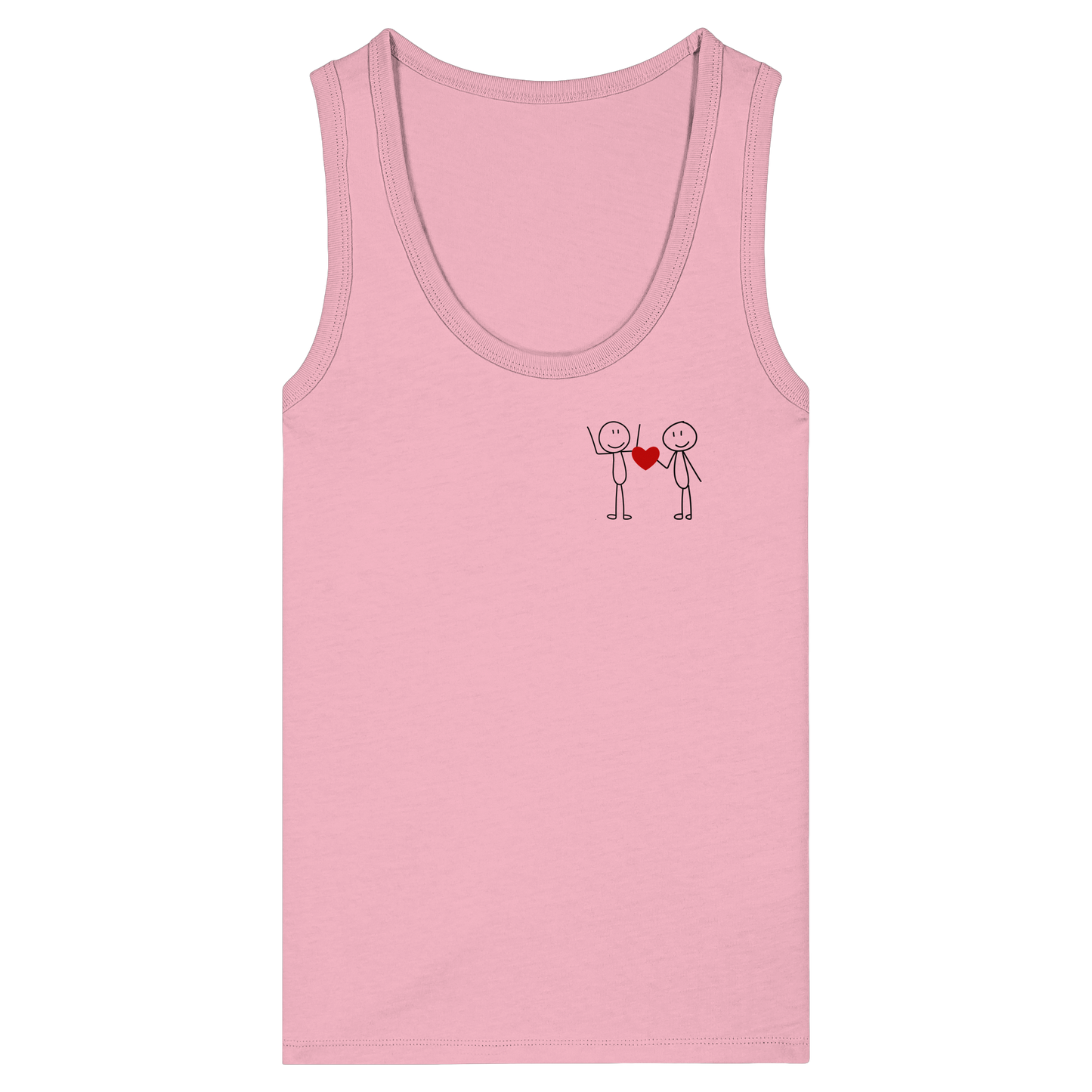 STICKFIGURLOVE! - Women's Organic Fitted Tank Top