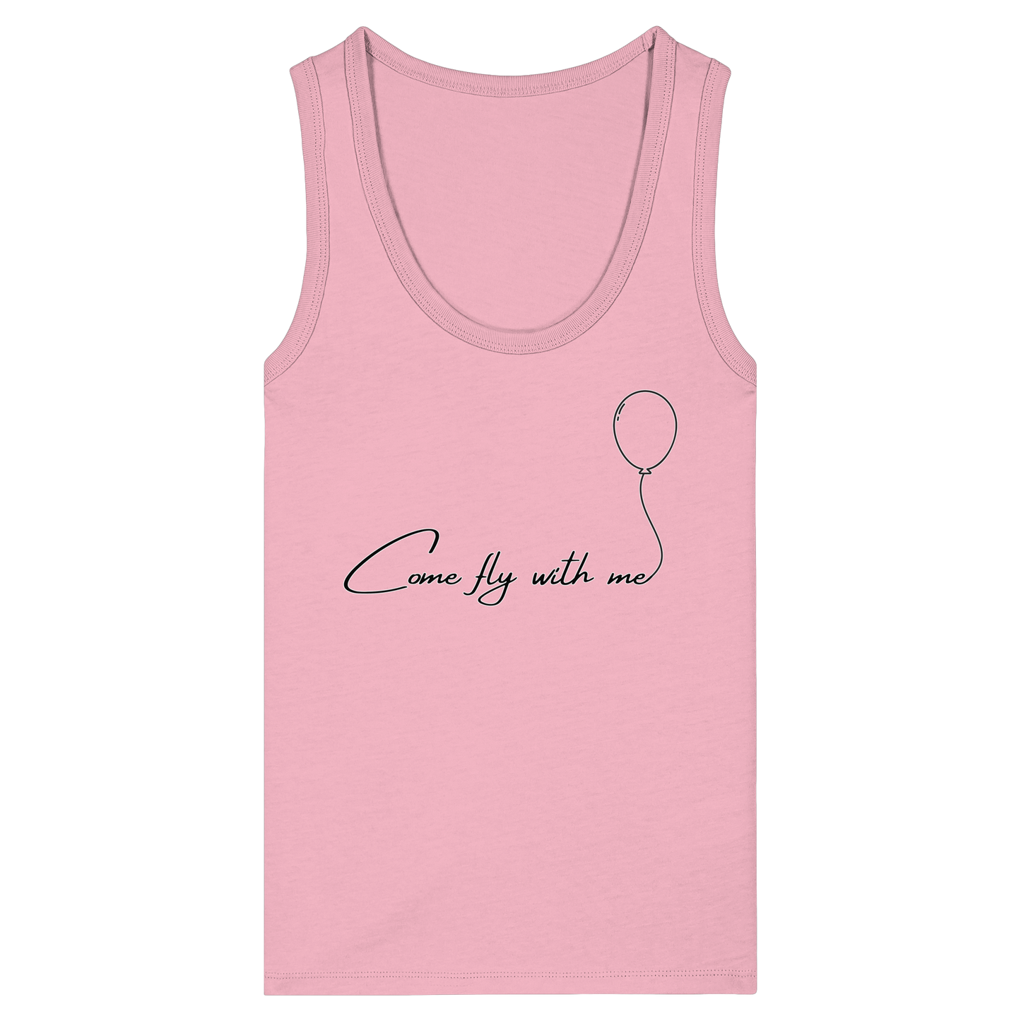COMEFLYWITHME! - Women's Organic Fitted Tank Top