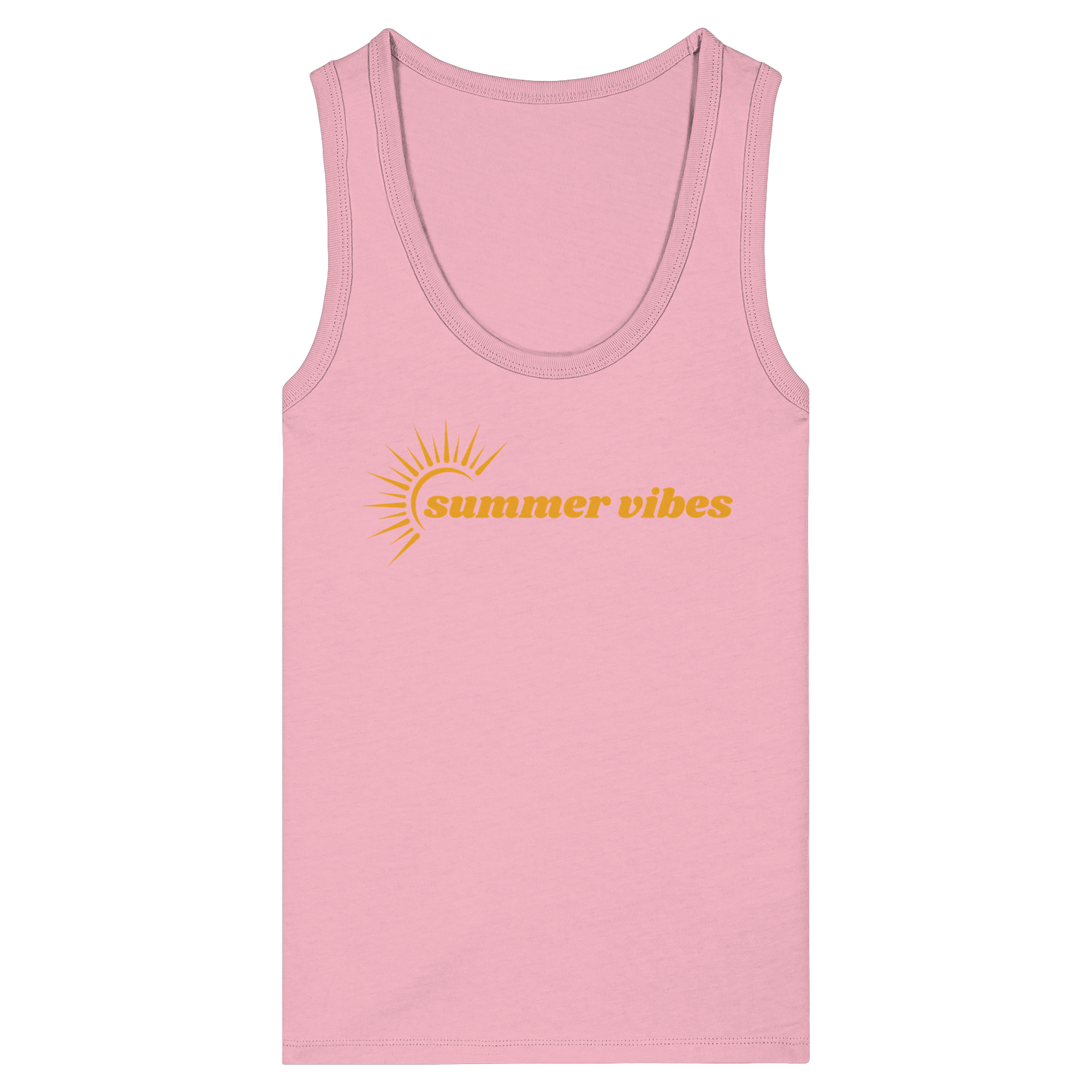 SUMMERVIBES! - Women's Organic Fitted Tank Top