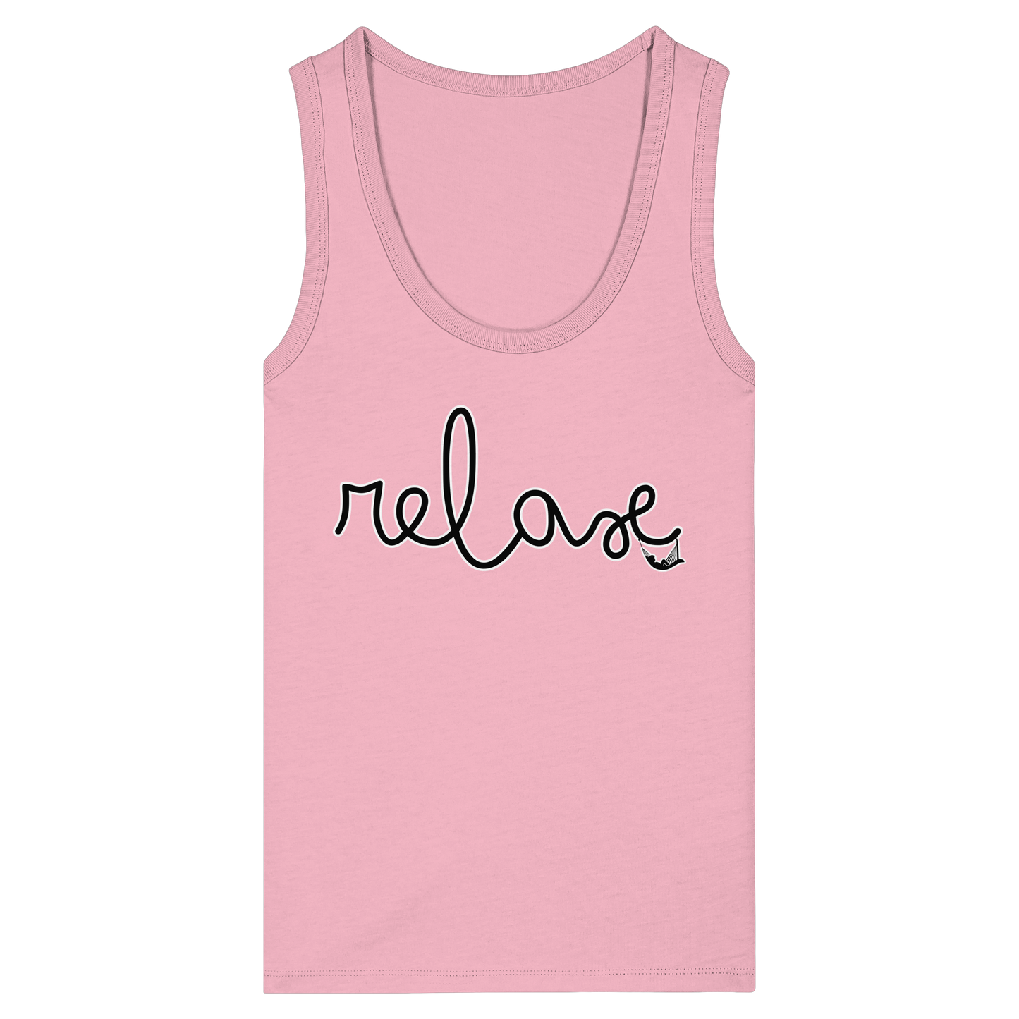 RELAX! - Women's Organic Fitted Tank Top