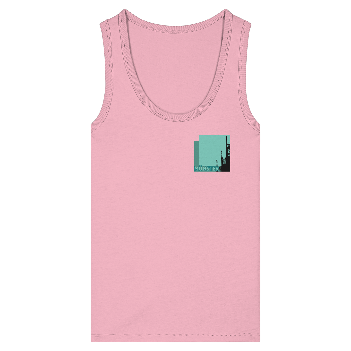 MÜNSTERSILHOUETTE! - Women's Organic Fitted Tank Top