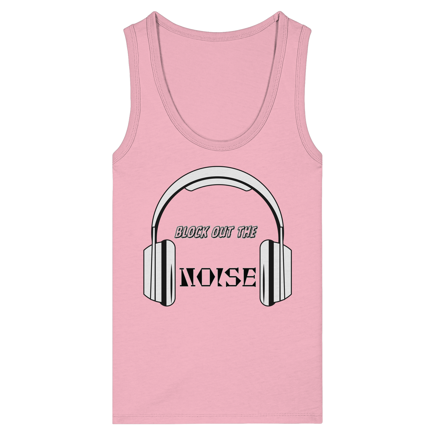 BLOCKOUTTHENOISE! - Women's Organic Fitted Tank Top