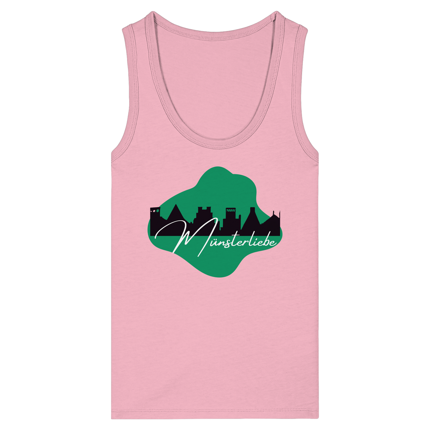 SKYLINEMÜNSTERLIEBE! - Women's Organic Fitted Tank Top