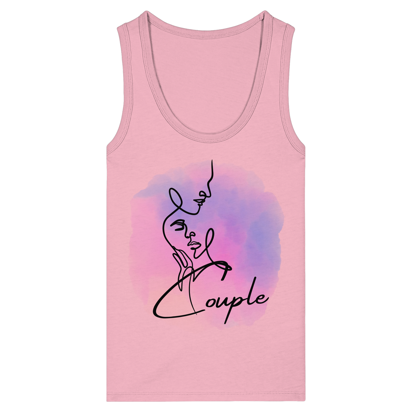 COUPLELINES! - Women's Organic Fitted Tank Top