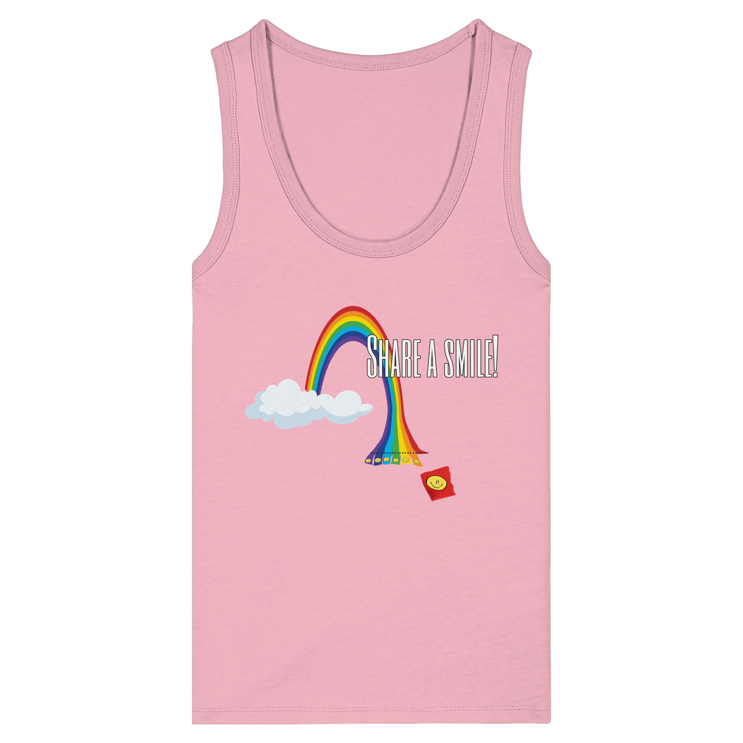 SHAREASMILE! - Women's Organic Fitted Tank Top