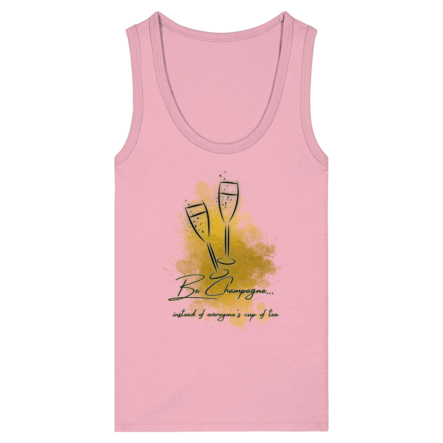 CHAMPAGNE! - Women's Organic Fitted Tank Top