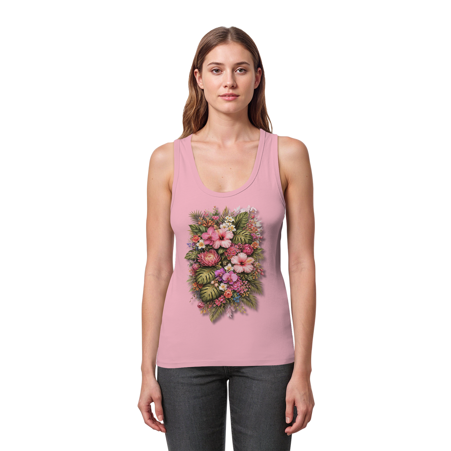 FLOWERPOWER! - Women's Organic Fitted Tank Top