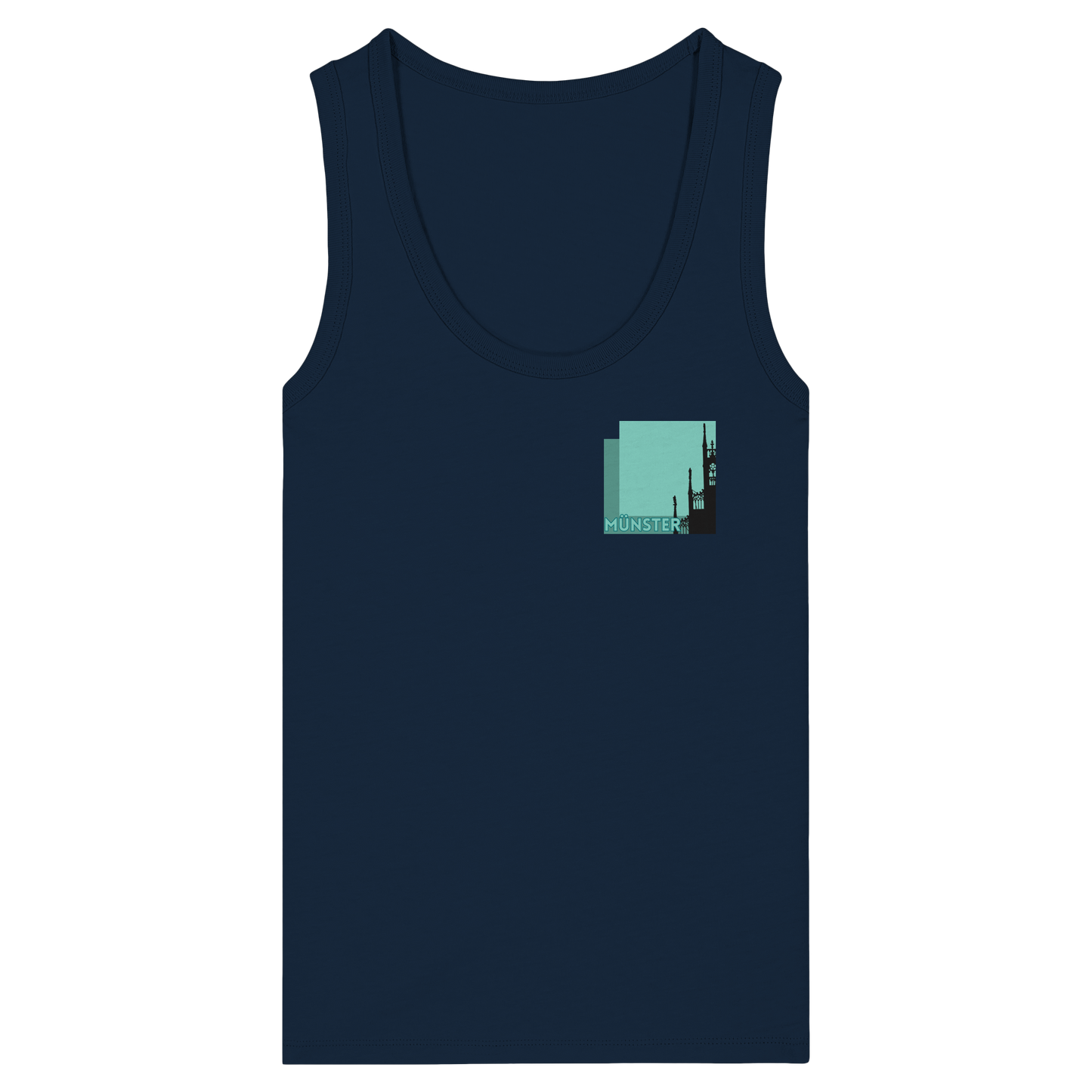 MÜNSTERSILHOUETTE! - Women's Organic Fitted Tank Top