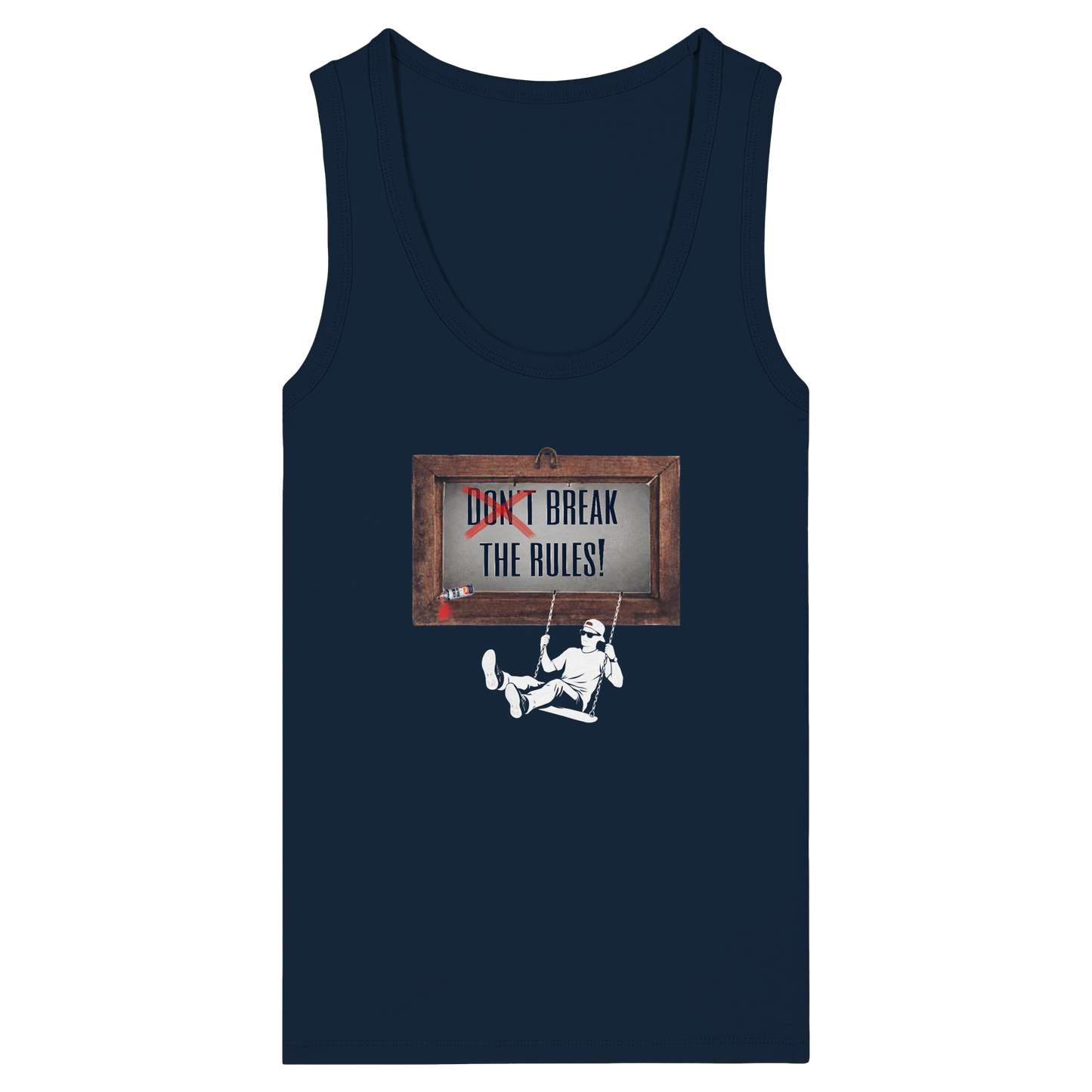 BREAKTHERULES! - Women's Organic Fitted Tank Top