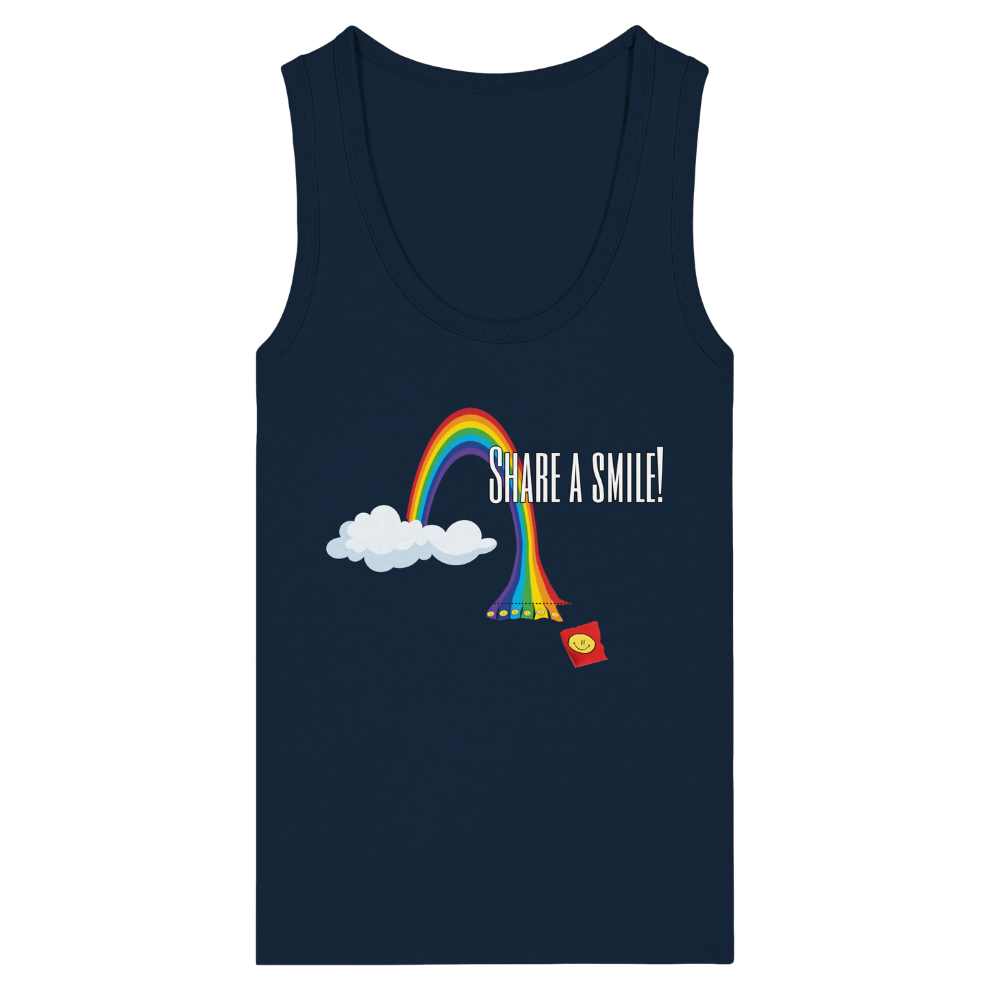 SHAREASMILE! - Women's Organic Fitted Tank Top