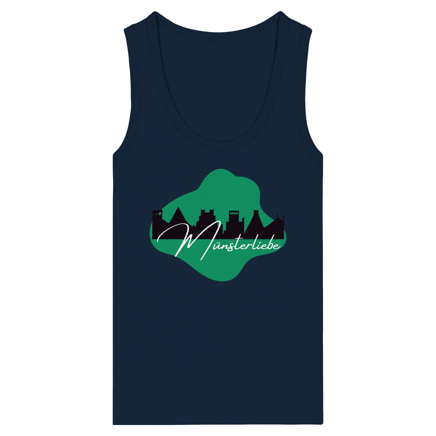 SKYLINEMÜNSTERLIEBE! - Women's Organic Fitted Tank Top