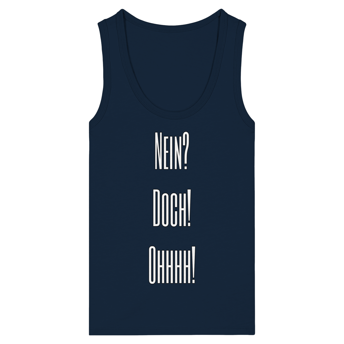 NO? YES! OHHHH! - Women's Organic Fitted Tank Top