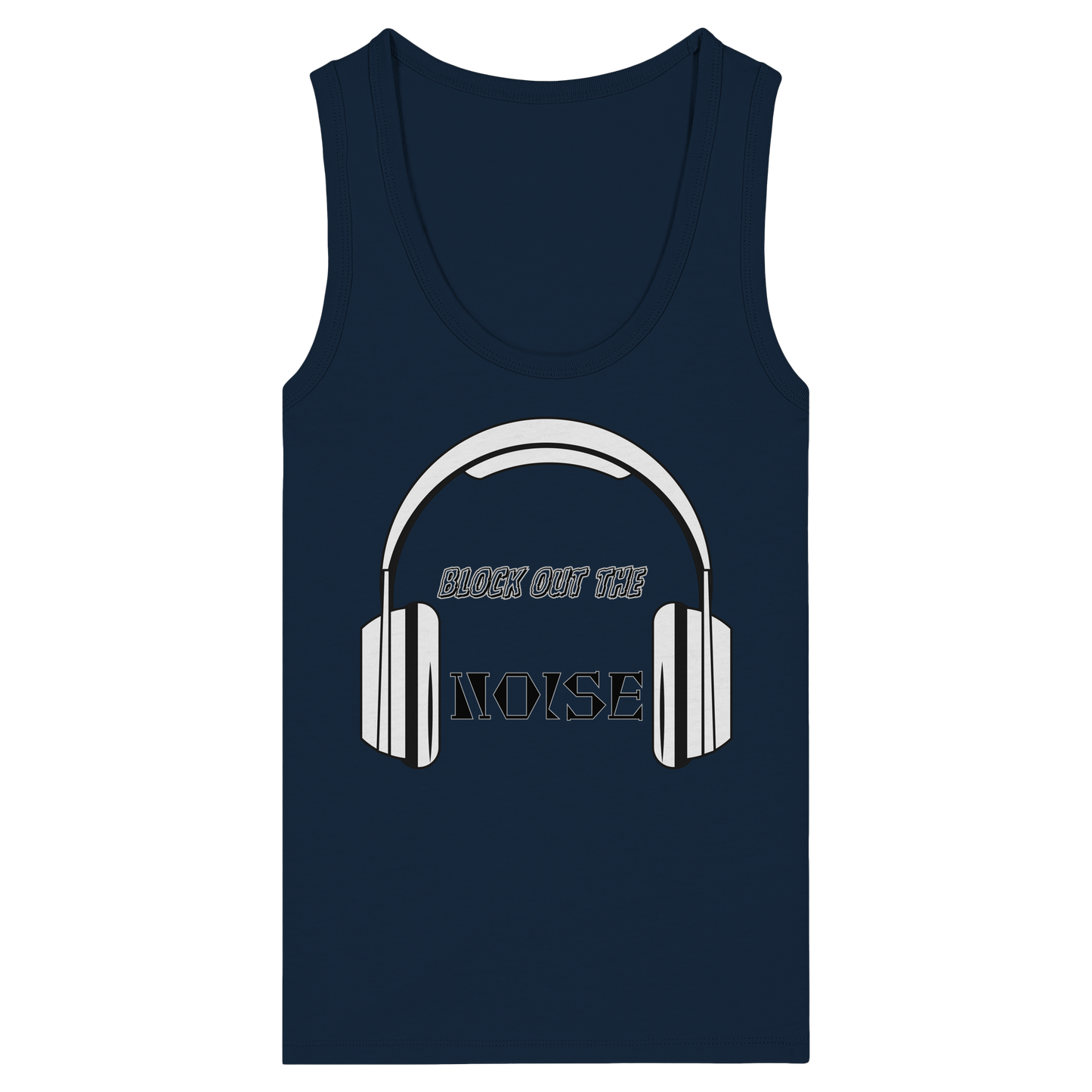 BLOCKOUTTHENOISE! - Women's Organic Fitted Tank Top