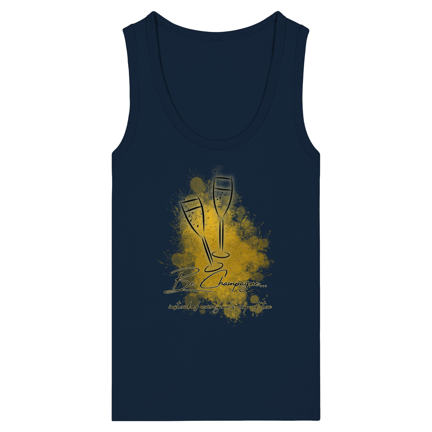CHAMPAGNE! - Women's Organic Fitted Tank Top