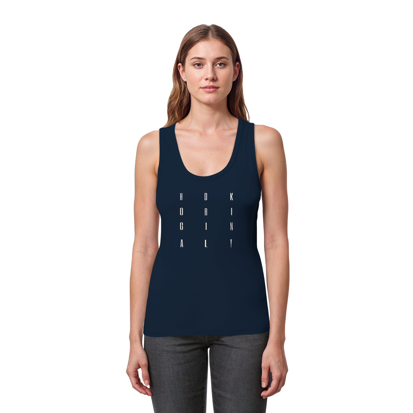 HDKORIGINALSQUARE! - Women's Organic Fitted Tank Top