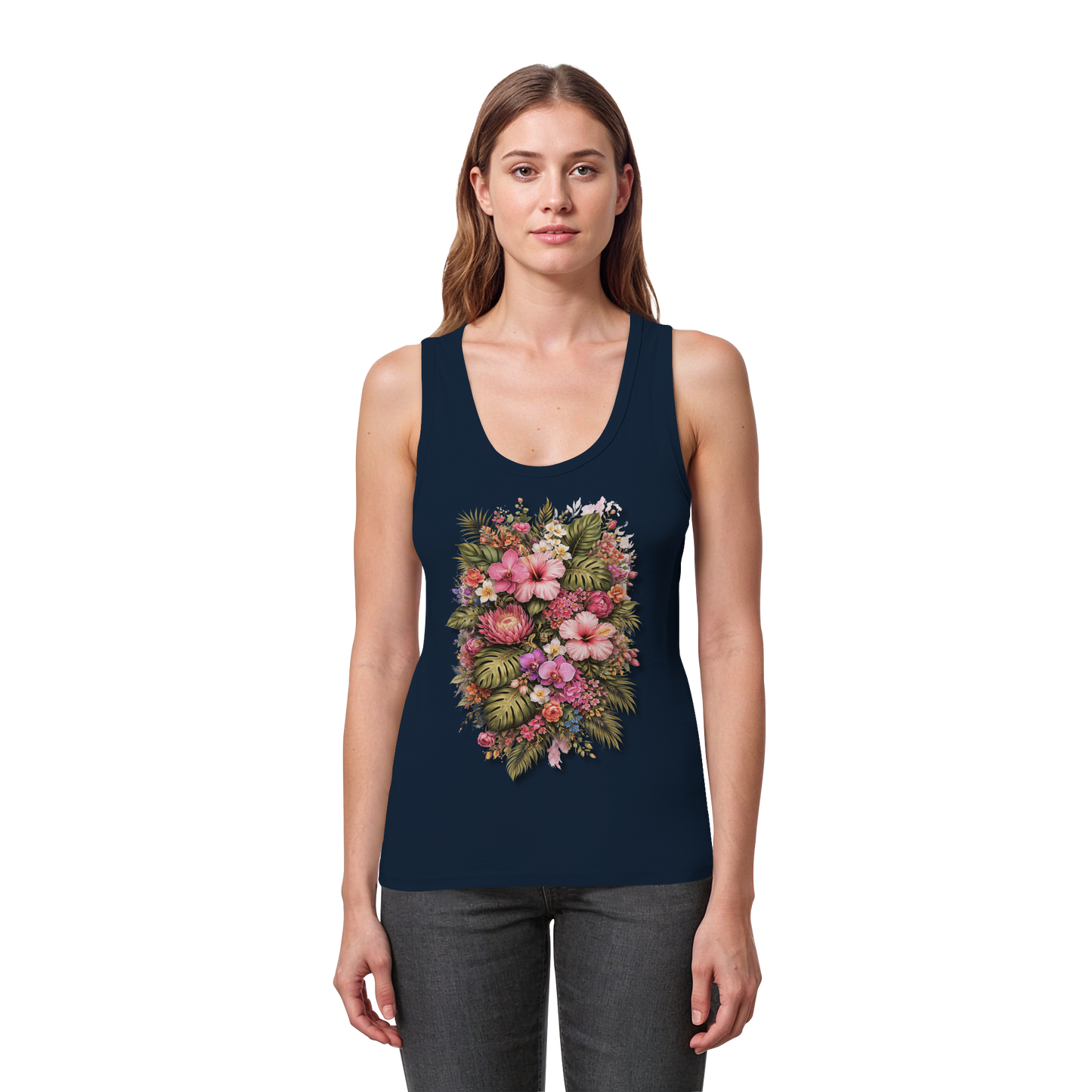 FLOWERPOWER! - Women's Organic Fitted Tank Top