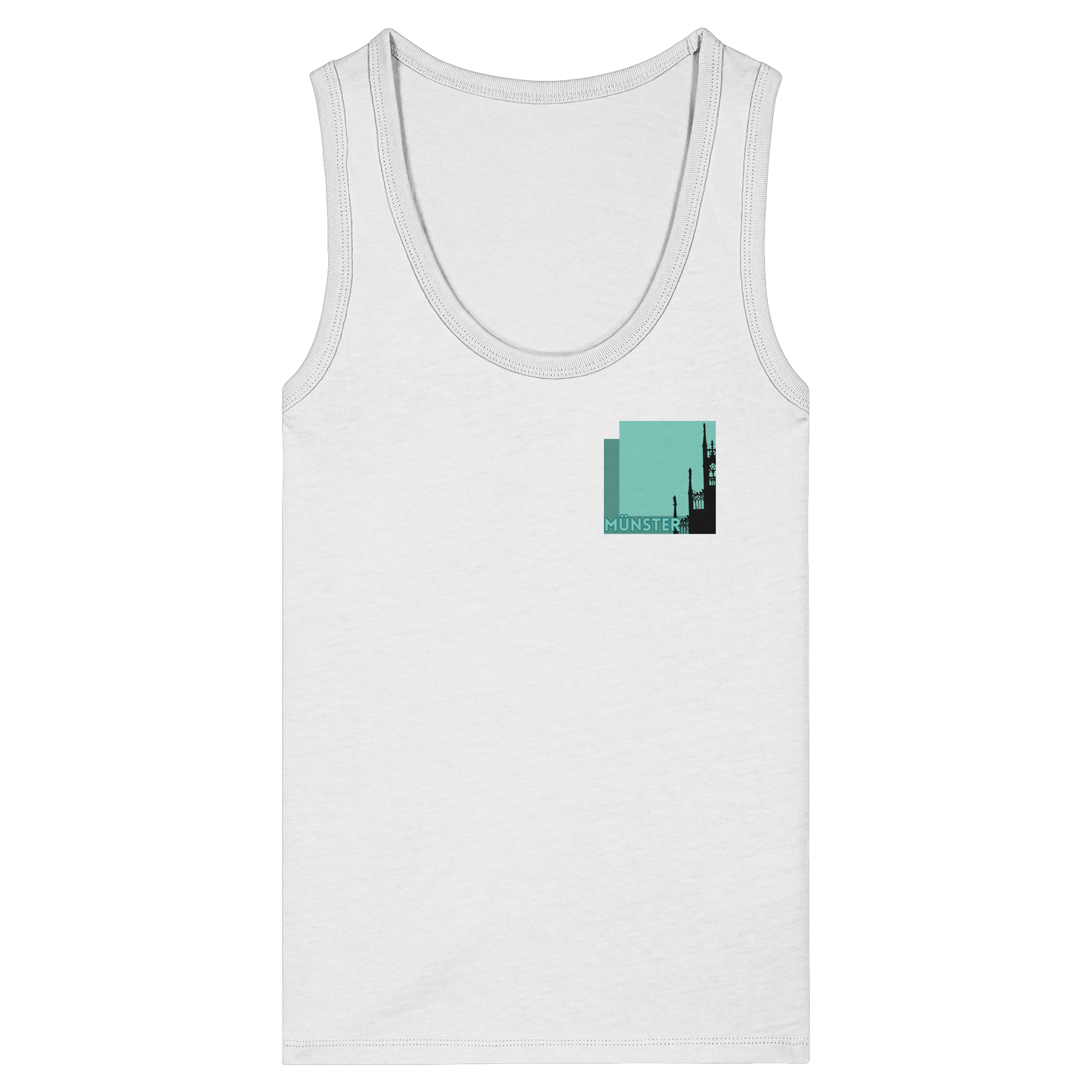 MÜNSTERSILHOUETTE! - Women's Organic Fitted Tank Top