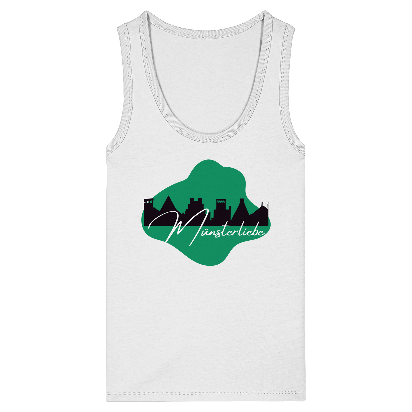 SKYLINEMÜNSTERLIEBE! - Women's Organic Fitted Tank Top