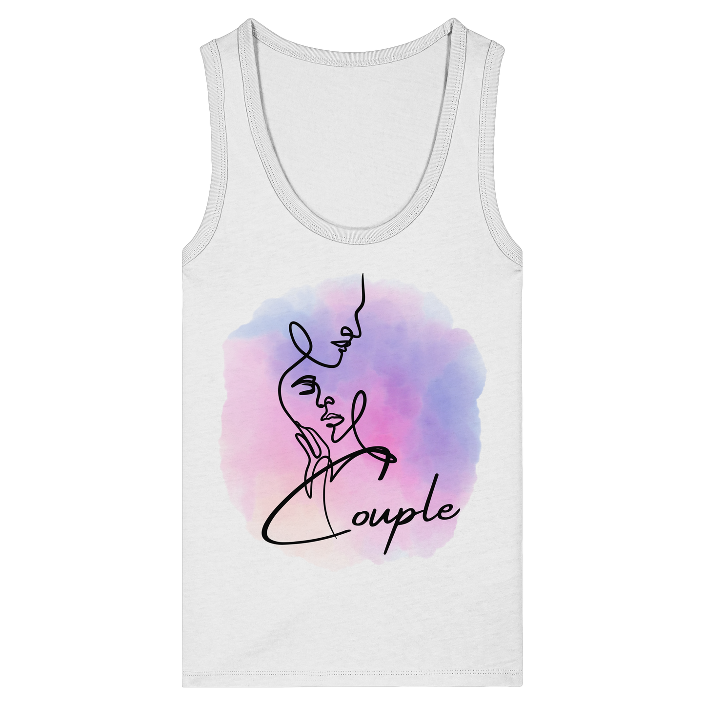 COUPLELINES! - Women's Organic Fitted Tank Top