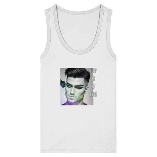 MAKEUPHASNOGENDER! - Womens Organic Fitted Tank Top