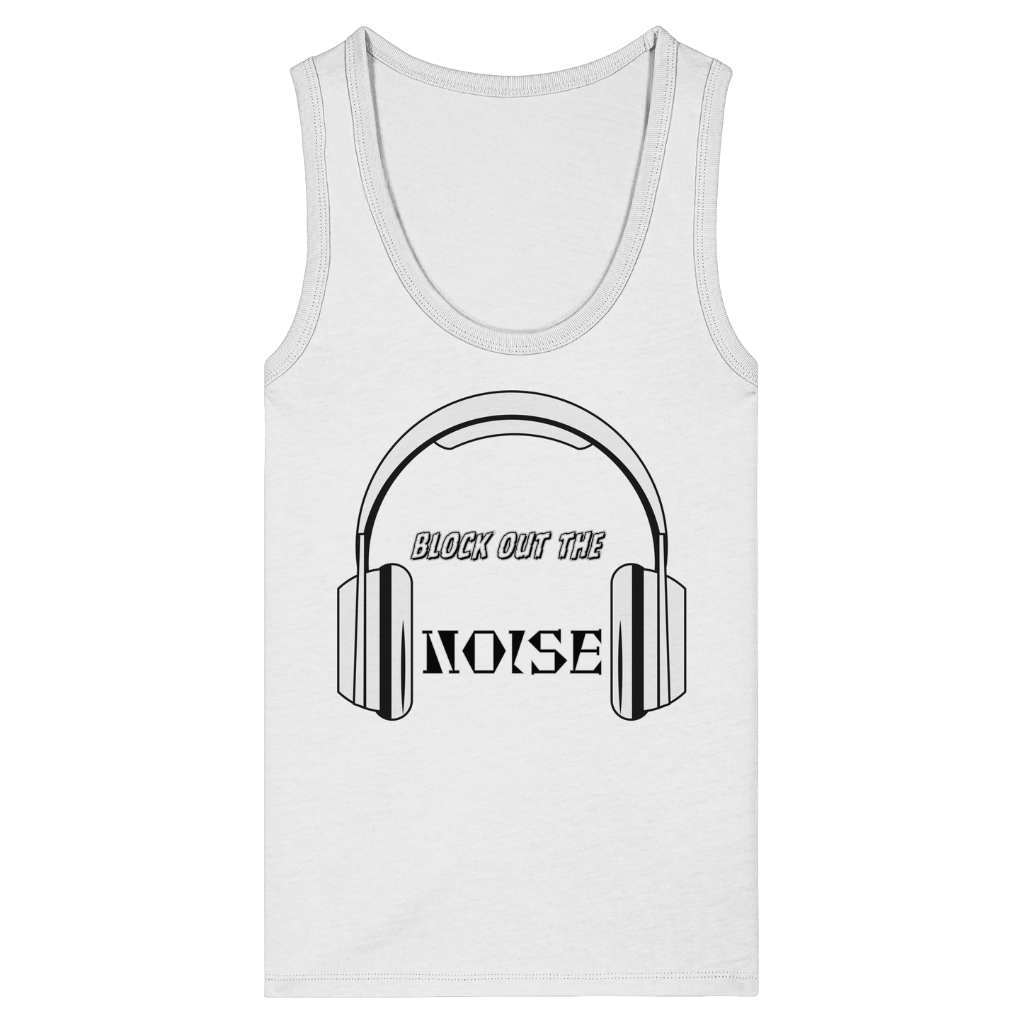 BLOCKOUTTHENOISE! - Women's Organic Fitted Tank Top