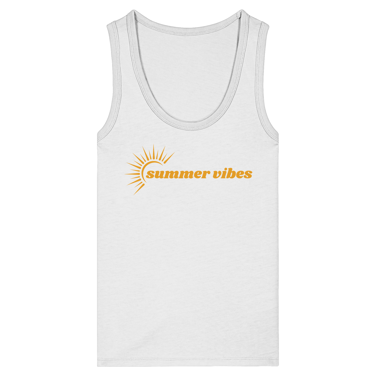 SUMMERVIBES! - Women's Organic Fitted Tank Top