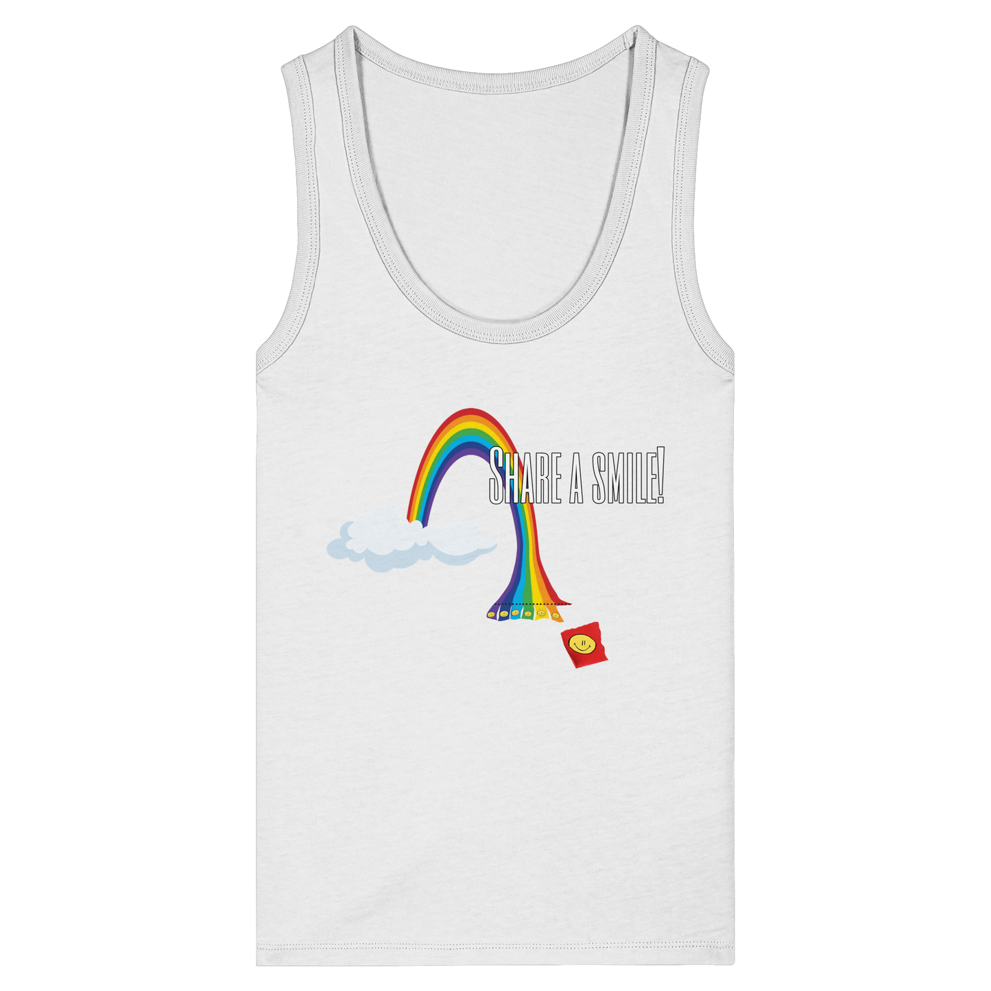 SHAREASMILE! - Women's Organic Fitted Tank Top