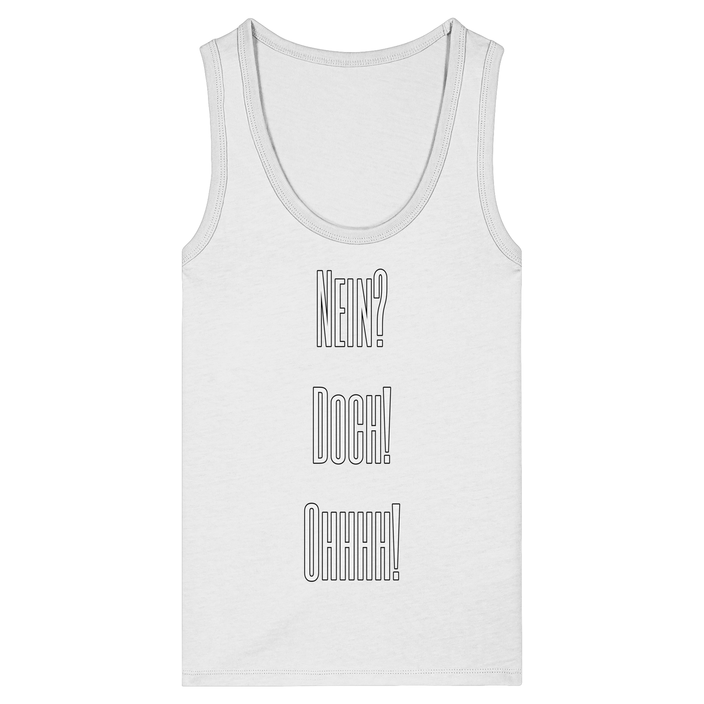NO? YES! OHHHH! - Women's Organic Fitted Tank Top