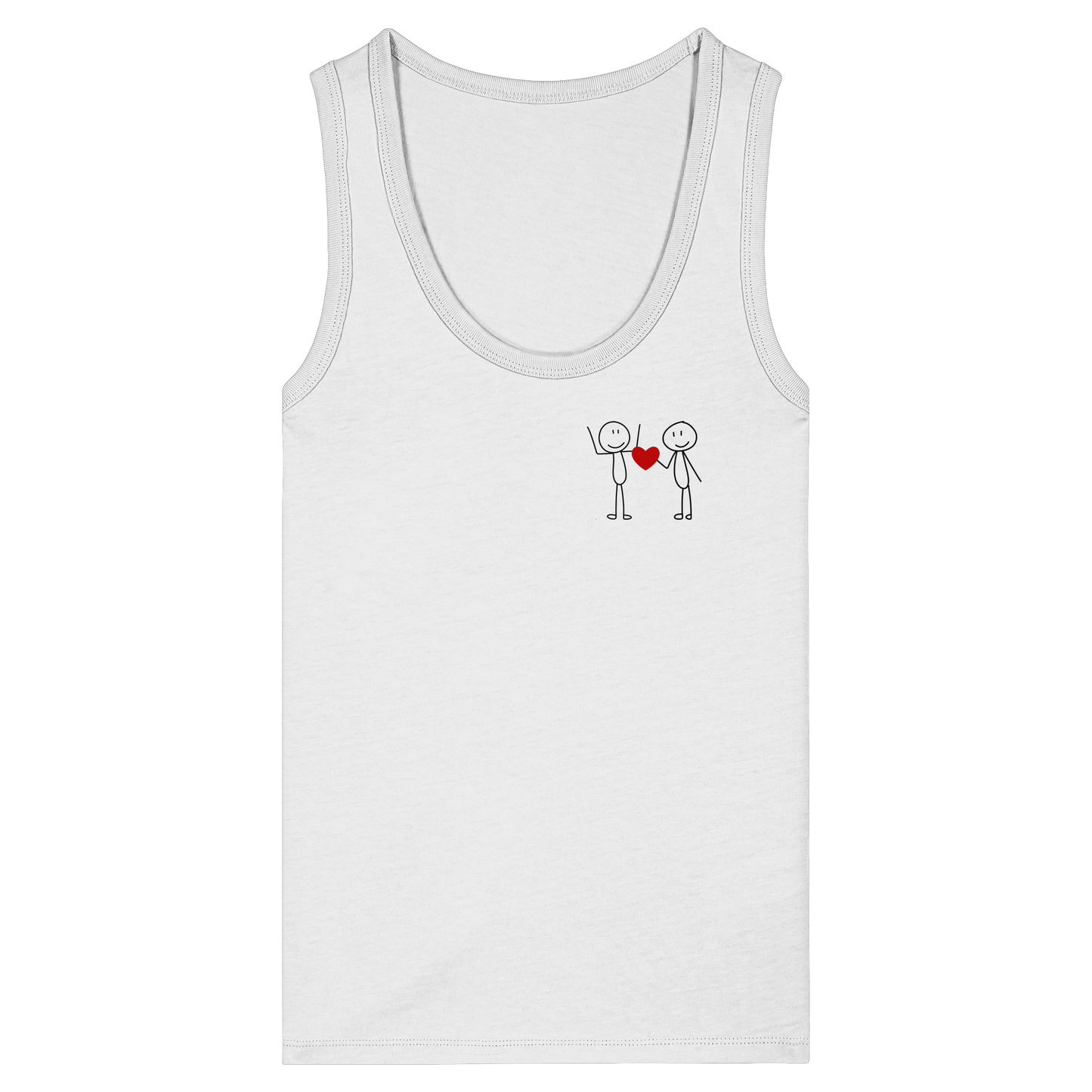 STICKFIGURLOVE! - Women's Organic Fitted Tank Top