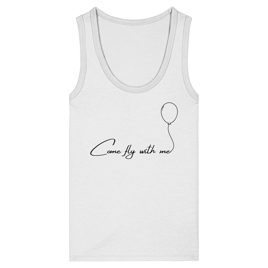COMEFLYWITHME! - Womens Organic Fitted Tank Top
