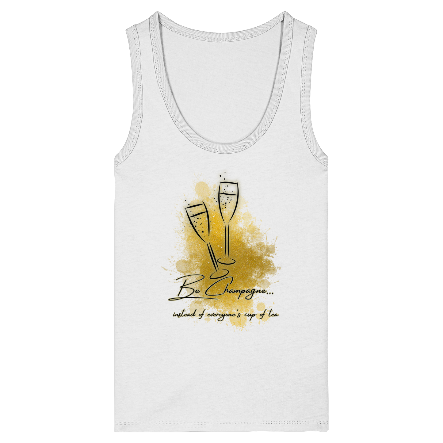 CHAMPAGNE! - Women's Organic Fitted Tank Top