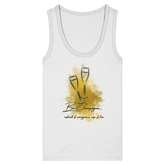 CHAMPAGNE! - Womens Organic Fitted Tank Top