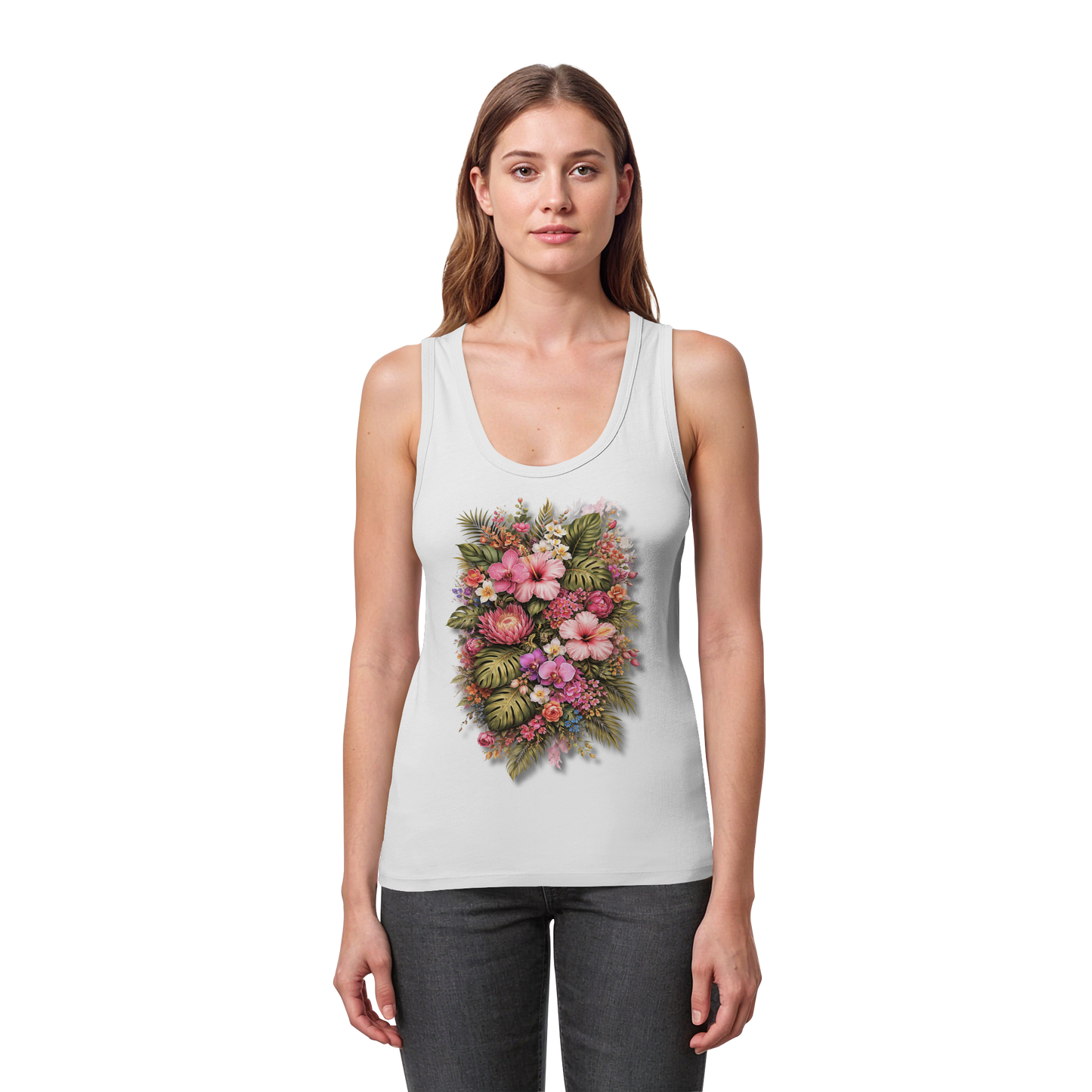 FLOWERPOWER! - Women's Organic Fitted Tank Top