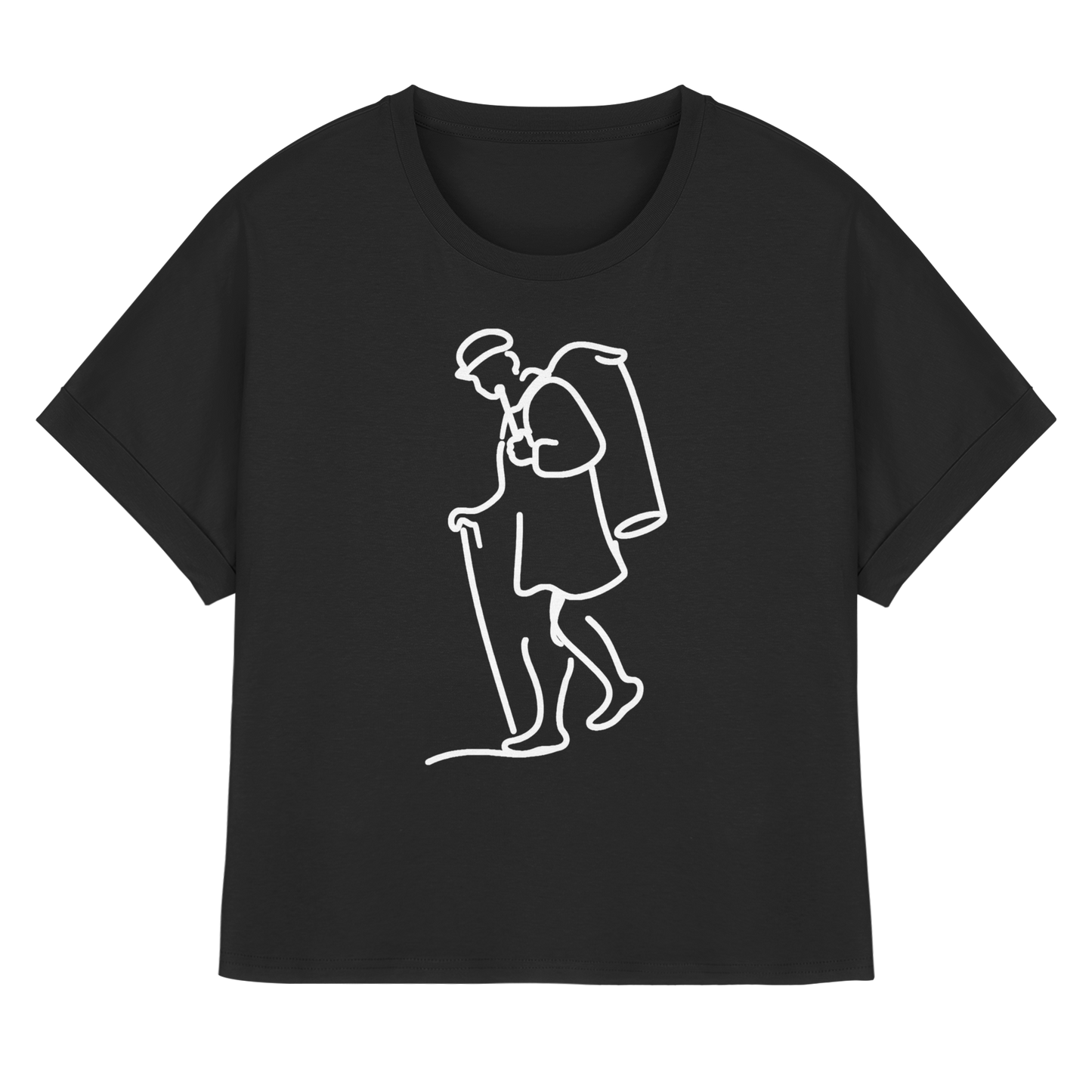 KIEPENKERL! - Womens Organic Rolled Sleeves T-Shirt