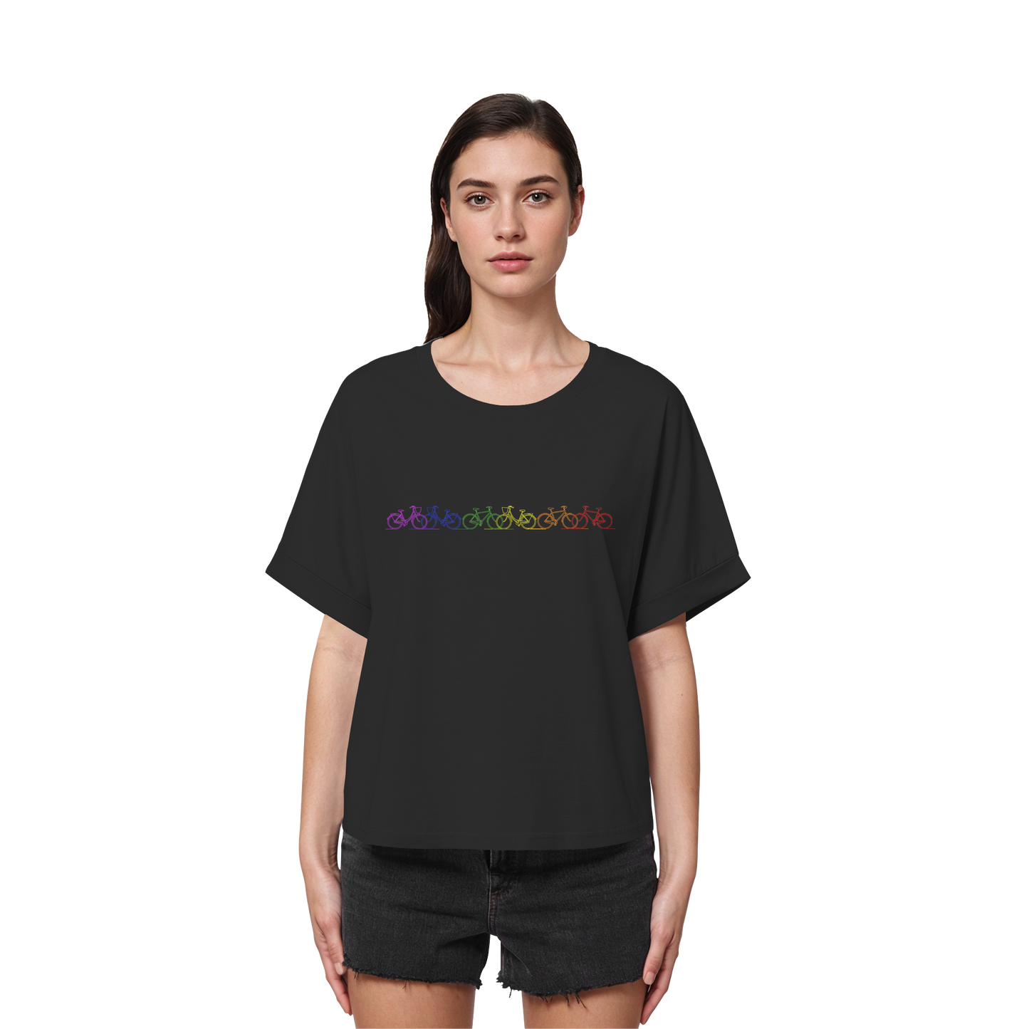 LEEZENPRIDE! - Womens Organic Rolled Sleeves T-Shirt