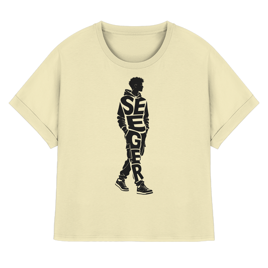 SEEGER! - Womens Organic Rolled Sleeves T-Shirt