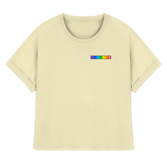 RAINBOWANDALLIES! - Womens Organic Rolled Sleeves T-Shirt