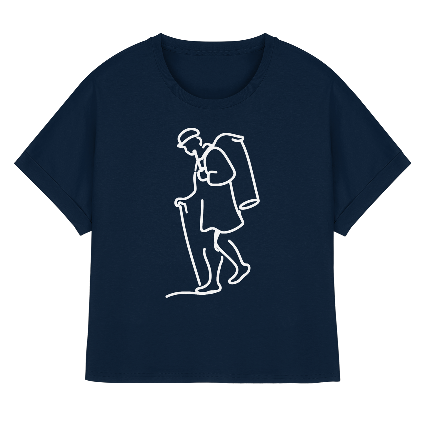 KIEPENKERL! - Womens Organic Rolled Sleeves T-Shirt