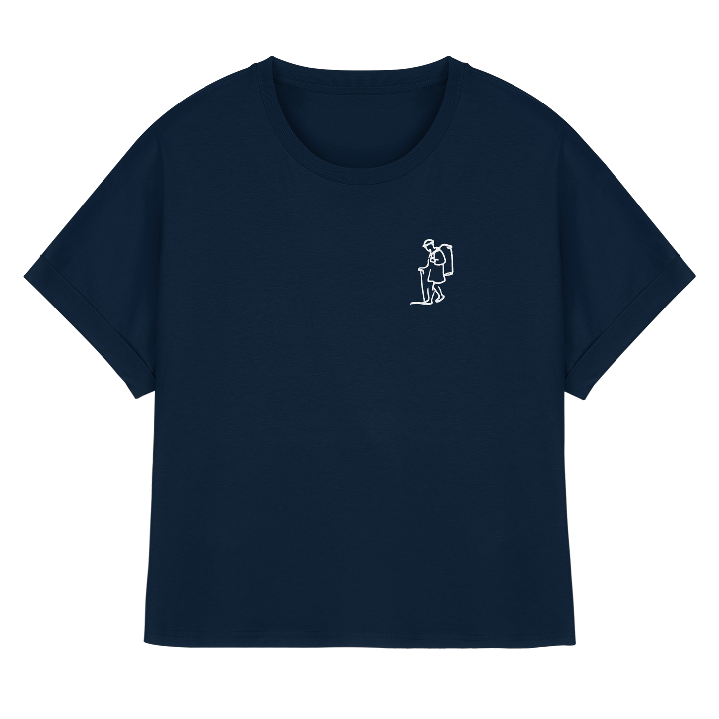 KIEPENKERL! (Stick) - Womens Organic Rolled Sleeves T-Shirt