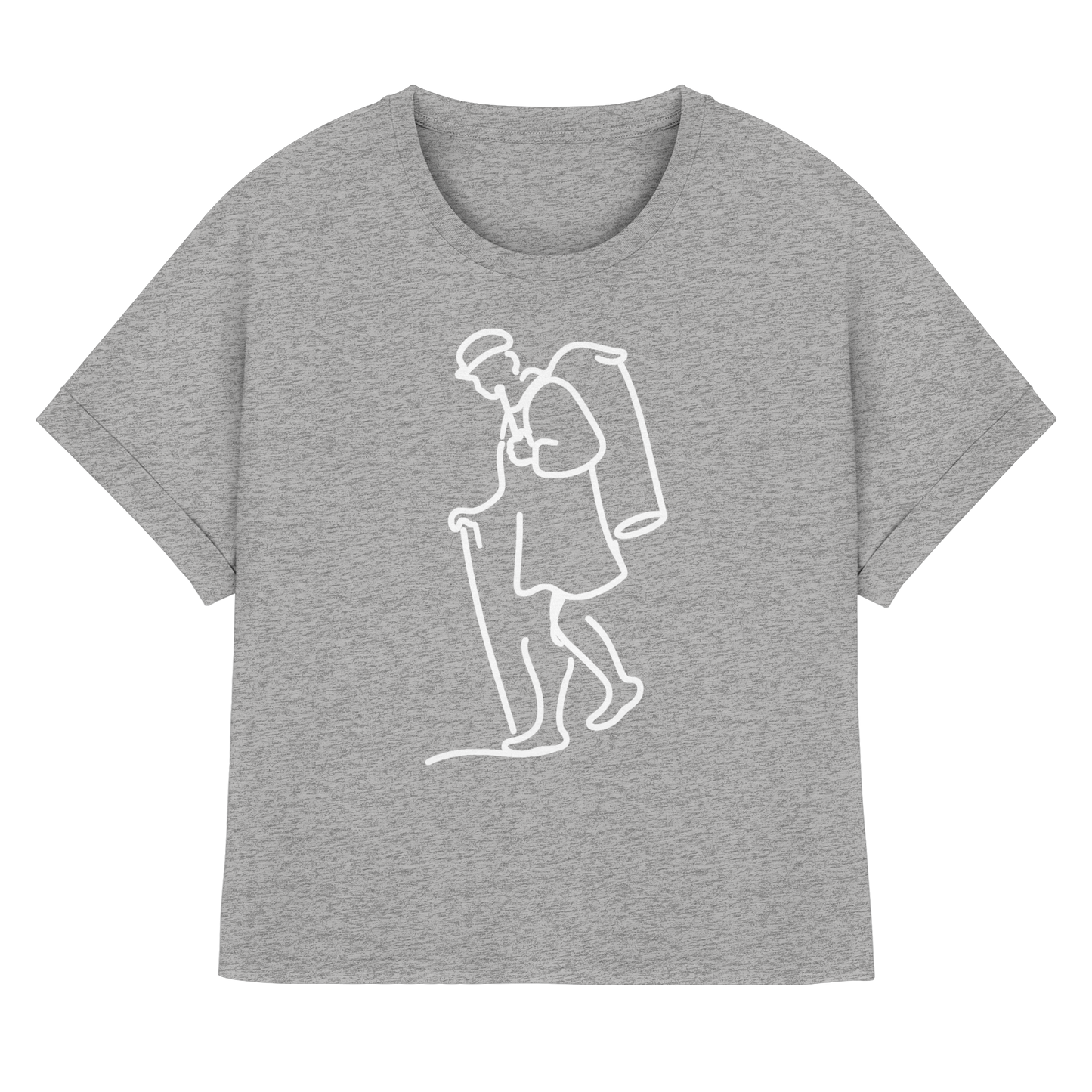 KIEPENKERL! - Womens Organic Rolled Sleeves T-Shirt