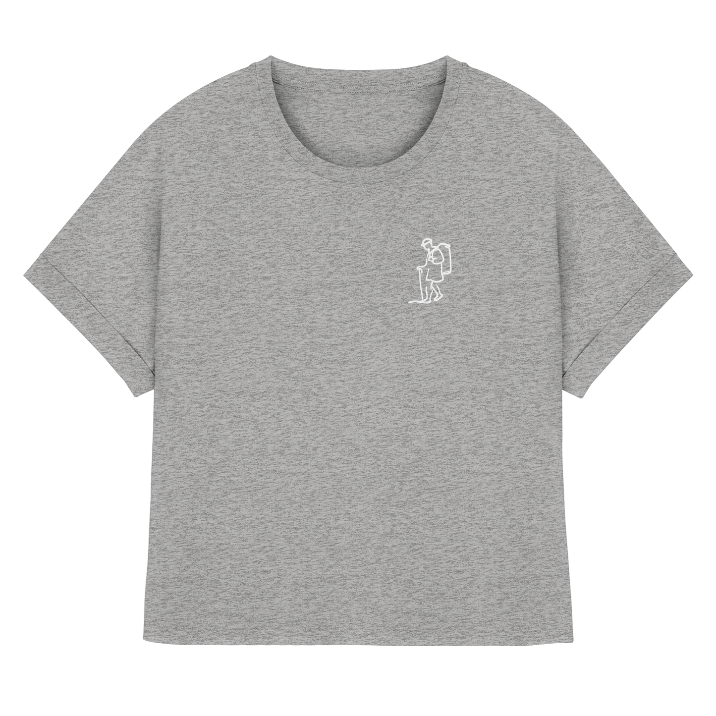 KIEPENKERL! (Stick) - Womens Organic Rolled Sleeves T-Shirt