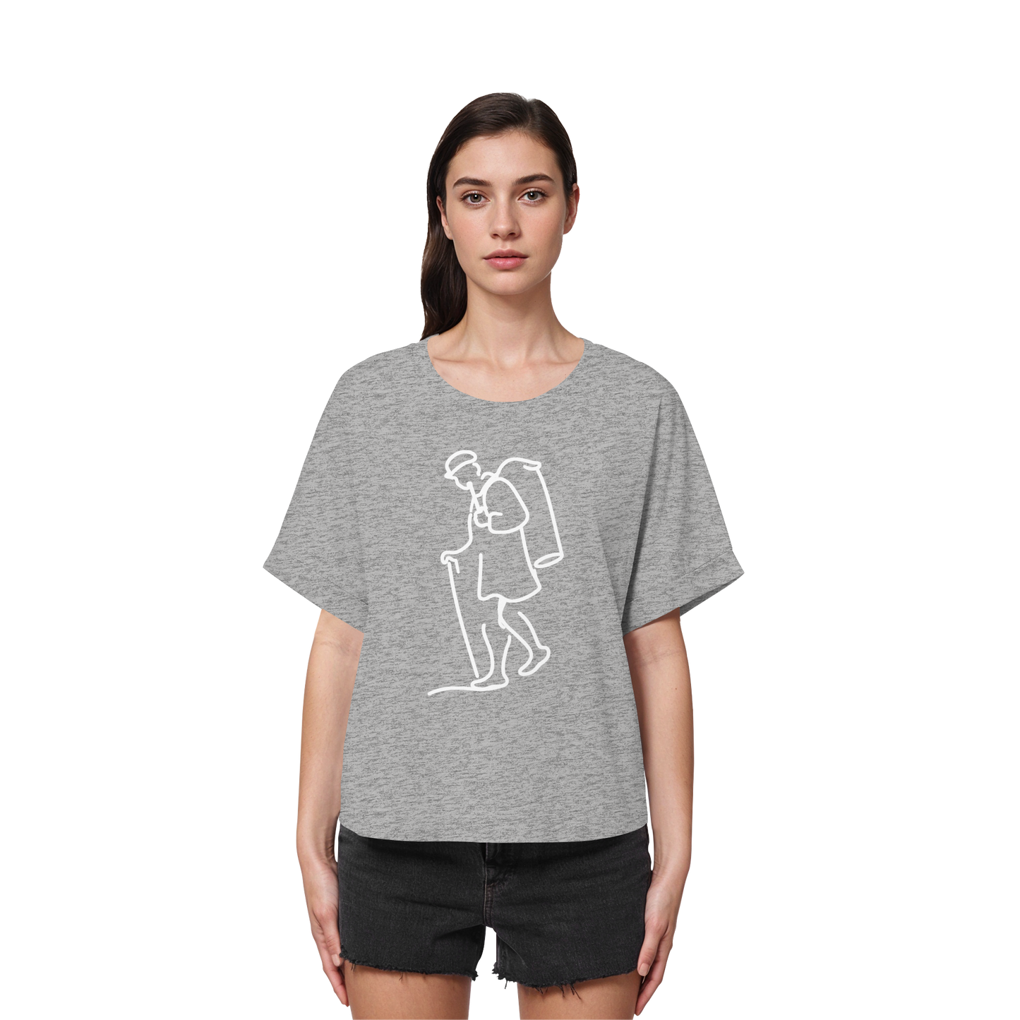 KIEPENKERL! - Womens Organic Rolled Sleeves T-Shirt