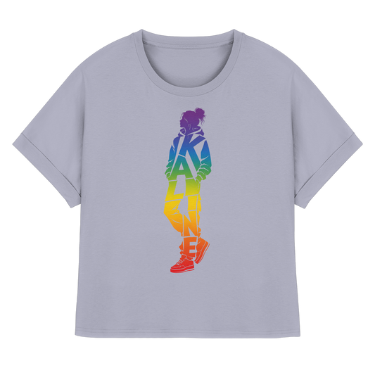 KALINE!Pride - Womens Organic Rolled Sleeves T-Shirt