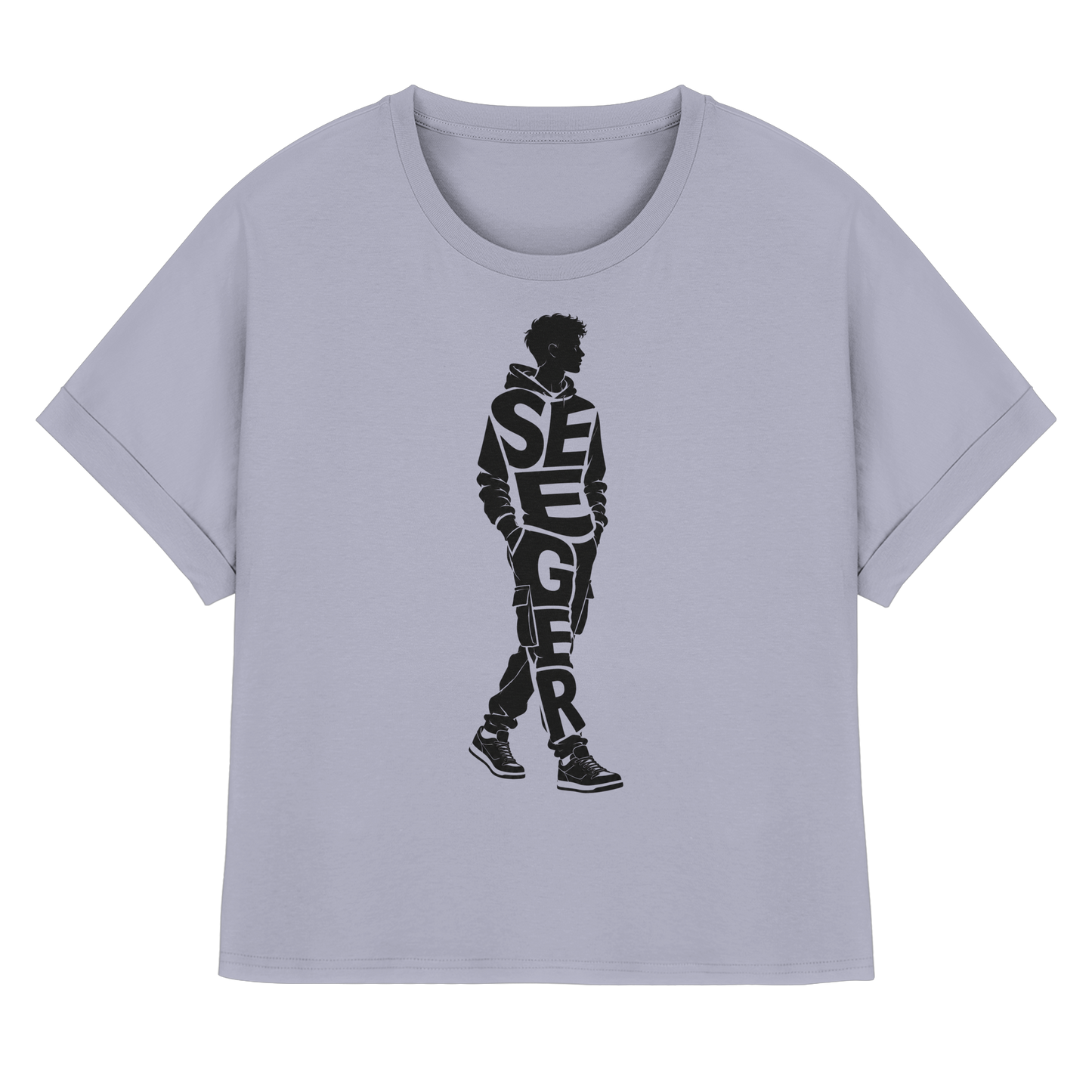 SEEGER! - Womens Organic Rolled Sleeves T-Shirt