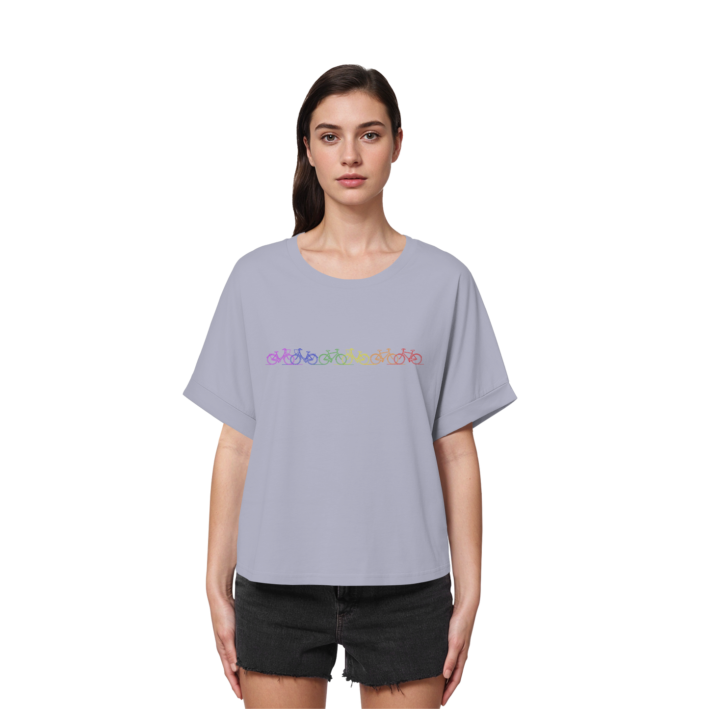 LEEZENPRIDE! - Womens Organic Rolled Sleeves T-Shirt
